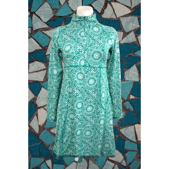 Soybu Print Dress‎ Mock Turtle Collar Size Large - Picture 1 of 9
